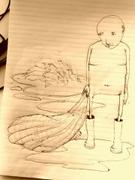 Artwork by Tesura entitled "Fishermanman"