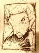 Artwork by Tesura entitled "Eye man"