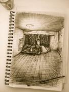 Artwork by Tesura entitled "Boy in room"