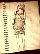Artwork by Tesura entitled "Pregnant barefoot"