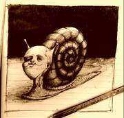 Artwork by Tesura entitled "A Snail"
